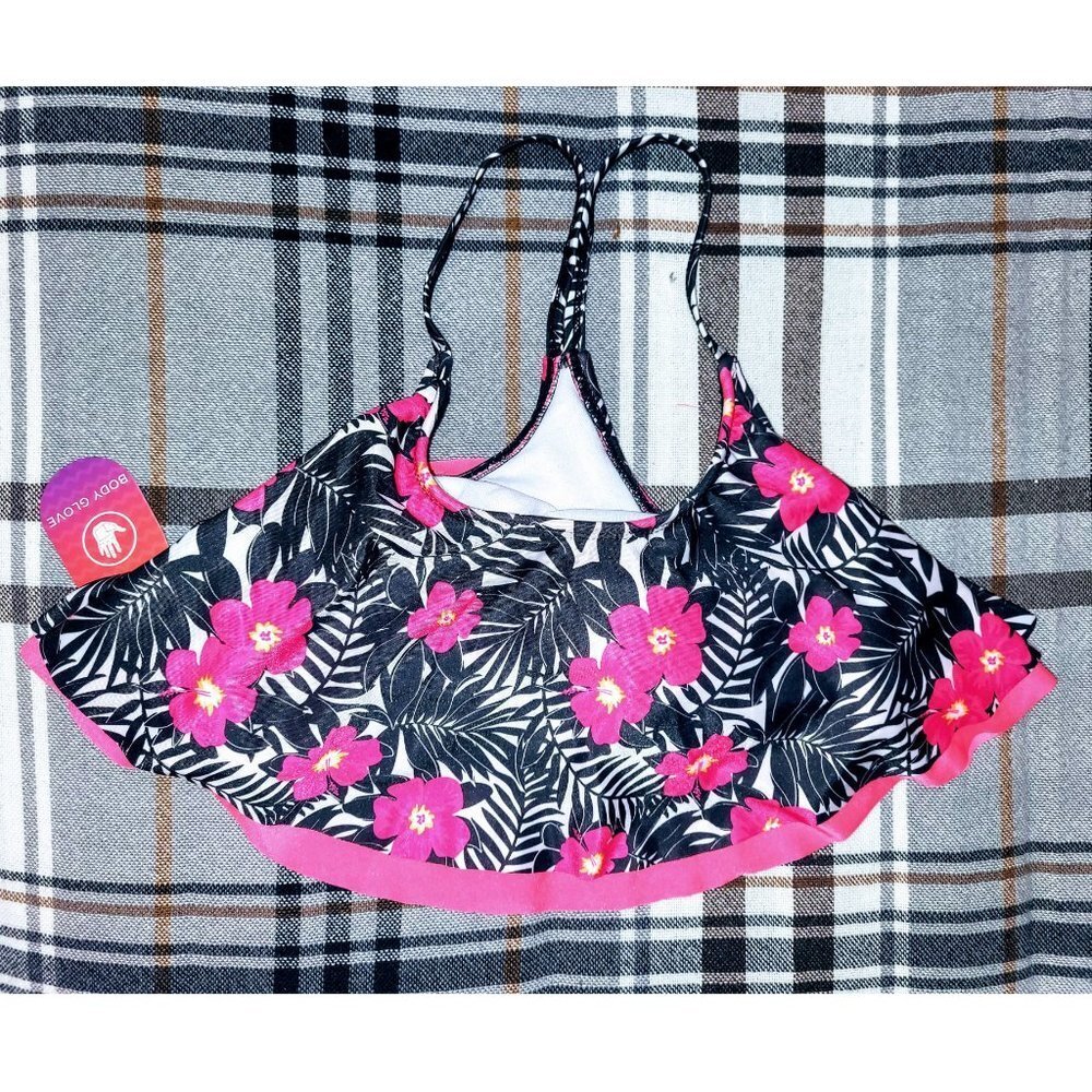 Body Glove Girl Floral Two-Piece Bathing Suit - Picture 2 of 4